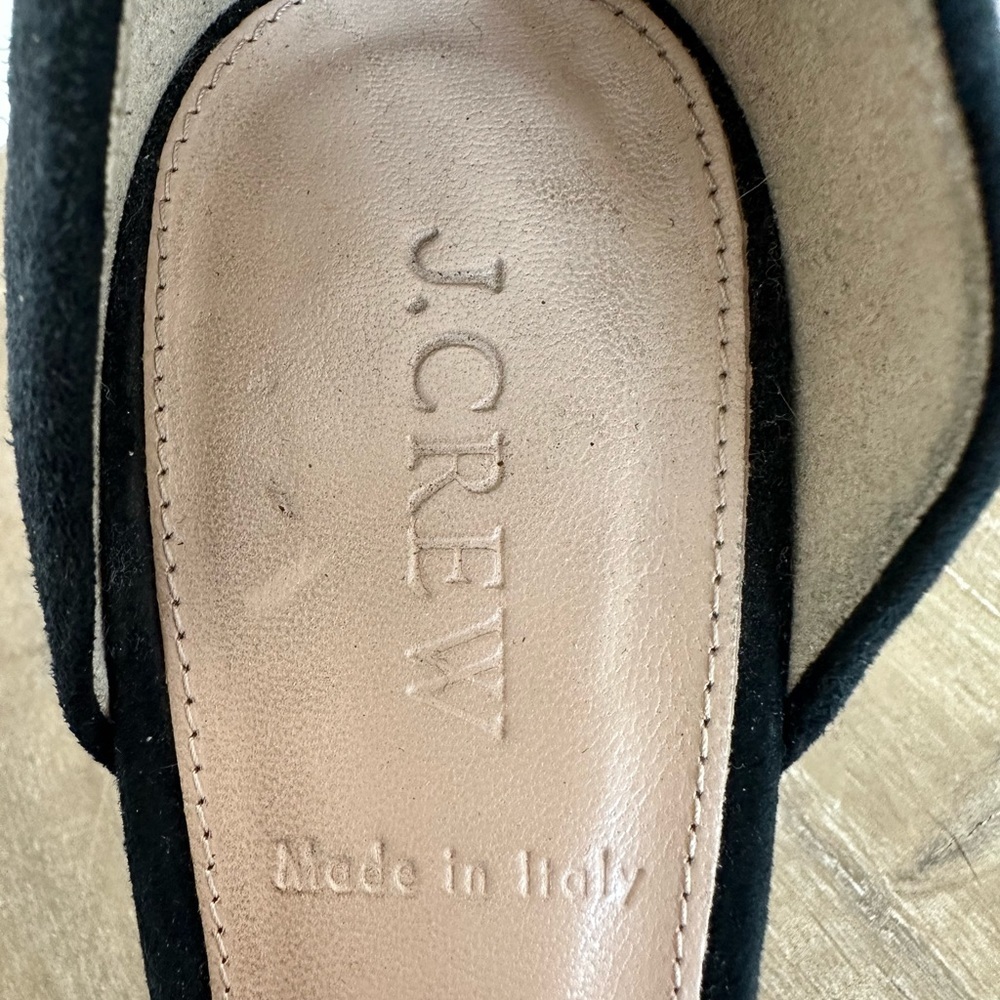 J. Crew Black Pointed D'Orsay Stiletto Heels - Picture 10 of 13